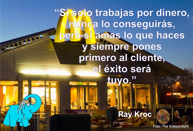 Una Enseñanza de Ray Kroc sobre El Éxito, en la Frase del Día del Centro de lavado de coches Elefante Azul Avilés